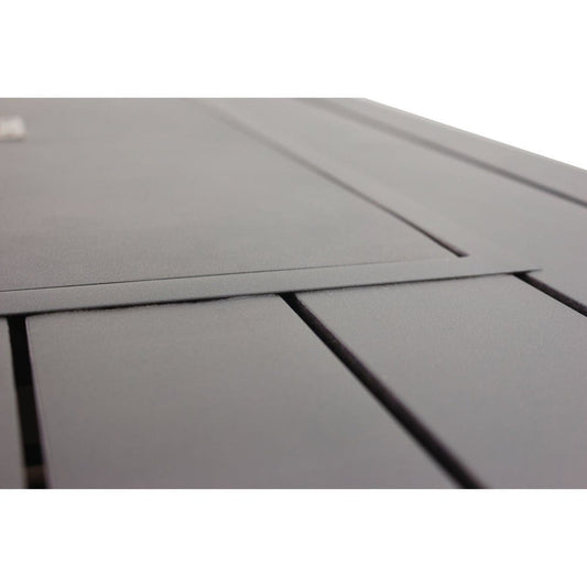 Courtyard Casual Courtyard Casual - Santa Fe Rectangle Fire Pit in Java with 18 lbs of Amber Fire Glass and Sling Base | 5677