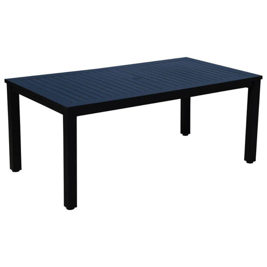 Courtyard Casual Courtyard Casual - Santorini 70" Rectangle Alum dining table with Umbrella Hole | 5200