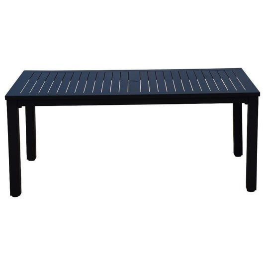 Courtyard Casual Courtyard Casual - Santorini 70" Rectangle Alum dining table with Umbrella Hole | 5200