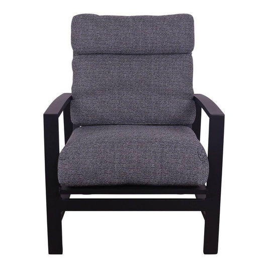 Courtyard Casual Courtyard Casual - Santorini Black Aluminum 2 Club Chairs with Envelop Back Cushions | 5781