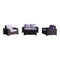 Courtyard Casual Courtyard Casual - St Lucia 4 pc Loveseat Set with 1 Loveseat, 1 Coffee Table and 2 Club Chairs | 5895