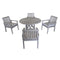 Courtyard Casual Courtyard Casual - Surf Side Teak 5 Piece Dining Set with 48" Round Dining Table and 4 Dining Chairs | 5455