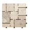 Courtyard Casual Courtyard Casual - Travertine 12" x 12" Deck Tile Pack of 6 in White with Tile Shape Pattern | 5923