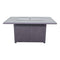 Courtyard Casual Gas Fire Pit Courtyard Casual - Cabo Aluminum Rectangle Firepit with Slat Top | 5274