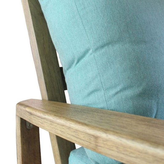 Courtyard Casual Outdoor Chair Courtyard Casual - Avalon FSC Teak 4 Piece Seating Group with Loveseat, Coffee Table, and 2 Club Chairs | 5379