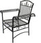 Courtyard Casual Outdoor Chair Courtyard Casual - Black Steel French Quarter Outdoor Chair Set of 2 | 5152