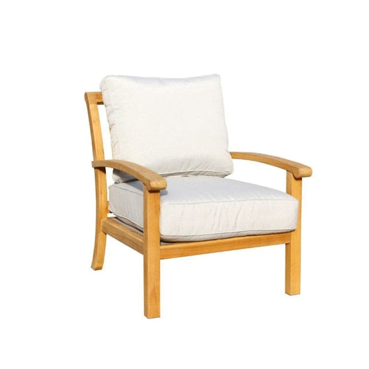 Courtyard Casual Outdoor Chair Courtyard Casual - Heritage Teak 2 Piece Club Chair And Ottoman Set | 5464
