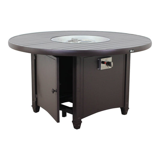 Courtyard Casual Outdoor Chair Courtyard Casual - Madison 5 pc Firepit Seating Group
Includes: One 48" Round Firepit and four Club Chairs | 5332