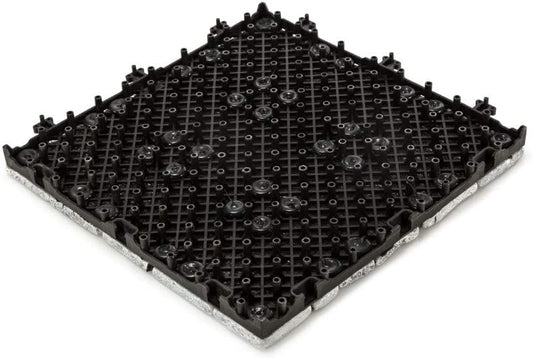 Courtyard Casual Outdoor Deck Tile Courtyard Casual - Natural Travertine Stone Gray Deck Tile, 6 pc Set | 5118