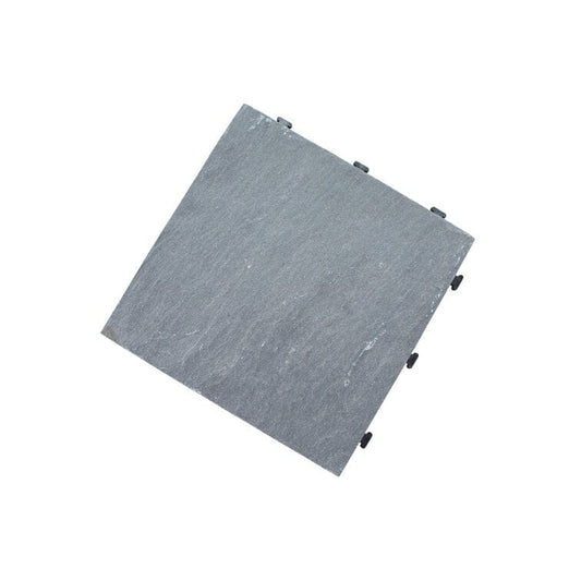 Courtyard Casual Outdoor Deck Tile Courtyard Casual - Natural Travertine Stone White Deck Tile, 6 pc Set | 5117