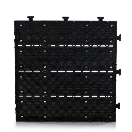 Courtyard Casual Outdoor Deck Tile Courtyard Casual - WPC Gray Deck Tile, 9 pc Set | 5119