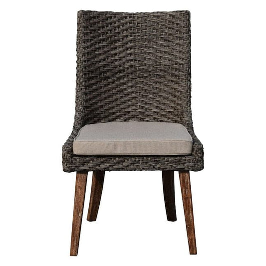 Courtyard Casual Outdoor Dining Chairs Courtyard Casual - Cosmos FSC Teak 2 Side Chairs | 5193