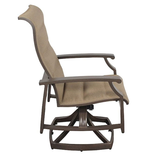 Courtyard Casual Outdoor Dining Chairs Courtyard Casual - Madison 2 Padded-Sling Swivel Dining Chairs | 5324