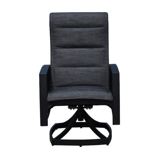 Courtyard Casual Outdoor Dining Chairs Courtyard Casual - Santorini 2 Padded-Sling Swivel Dining Chairs | 5199