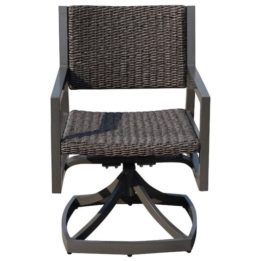 Courtyard Casual Outdoor Dining Chairs Courtyard Casual - Venice 2 Swivel Spring Dining Chairs | 5195