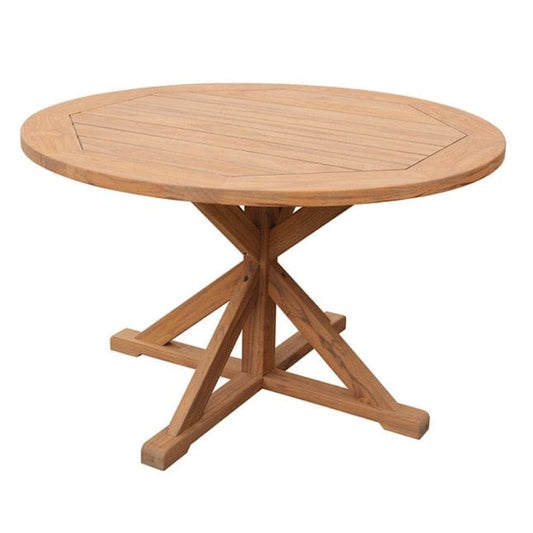 Courtyard Casual Outdoor Dining Table Courtyard Casual - 48" Round Flag Leg Dining Table | 5182