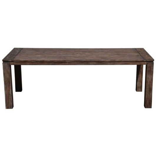 Courtyard Casual Outdoor Dining Table Courtyard Casual - 87" Rectangular Teak Dining Table with Umbrella Holes | 5184