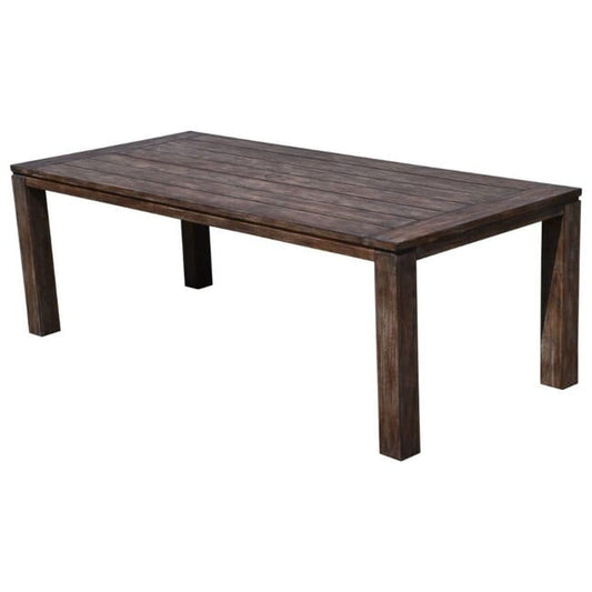 Courtyard Casual Outdoor Dining Table Courtyard Casual - 87" Rectangular Teak Dining Table with Umbrella Holes | 5184