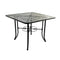 Courtyard Casual Outdoor Dining Table Courtyard Casual - Black Steel French Quarter Outdoor Dining Table | 5157