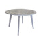 Courtyard Casual Outdoor Dining Table Courtyard Casual - Driftwood Gray Teak Round La Jolla Outdoor Dining Table W/ Umbrella Hole and Cover | 5017
