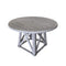 Courtyard Casual Outdoor Dining Table Courtyard Casual - Driftwood Gray Teak Round Surf Side Outdoor Dining Table | 5011