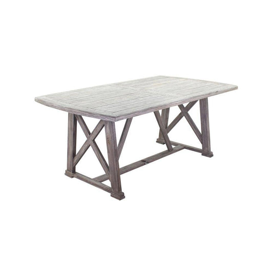 Courtyard Casual Outdoor Dining Table Courtyard Casual - Driftwood Gray Teak Surf Side Outdoor Dining Table | 5010