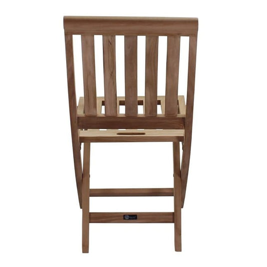 Courtyard Casual Outdoor Dining Table Courtyard Casual - Heritage Teak 7 Piece 71" Rectangle Dining Table with 6 Folding Armless Chairs | 5483