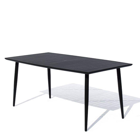 Courtyard Casual Outdoor Dining Table Courtyard Casual - Osborne Black Aluminum Outdoor Dining Table | 5087