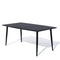 Courtyard Casual Outdoor Dining Table Courtyard Casual - Osborne Black Aluminum Outdoor Dining Table | 5087