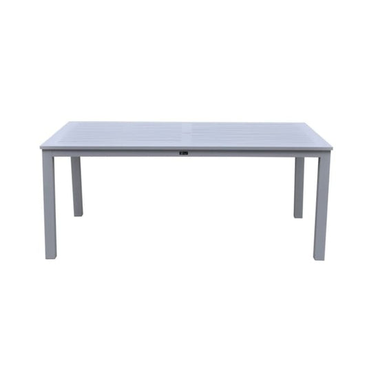 Courtyard Casual Outdoor Dining Table Courtyard Casual - Skyline White Aluminum Outdoor Rectangle Dining Table | 5080