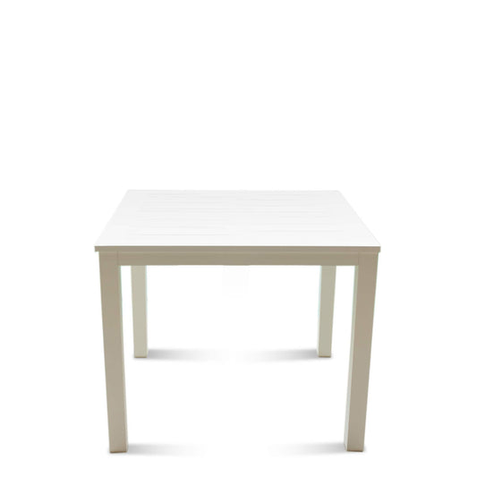 Courtyard Casual Outdoor Dining Table Courtyard Casual - Skyline White Aluminum Outdoor Square Dining Table | 5074