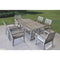 Courtyard Casual Outdoor Dining Table Courtyard Casual - Surf Side Teak 7 Piece Set 72" Rectangle Dining Table and 6 Dining Chairs | 5456