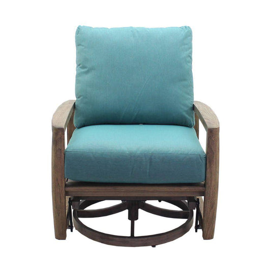 Courtyard Casual Outdoor Lounge Chair Courtyard Casual - Avalon FSC Teak Swivel Glider | 5357