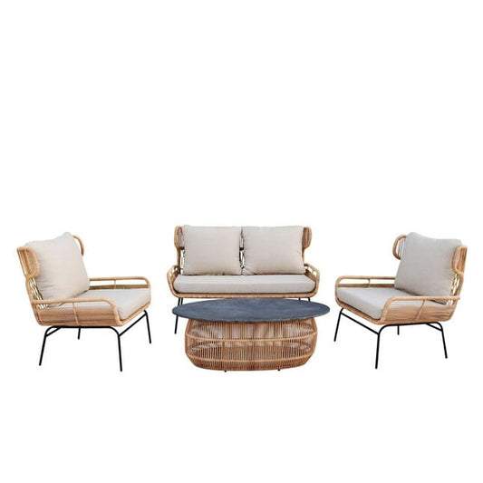 Courtyard Casual Outdoor Loveseat Courtyard Casual - Pine Crest 4 Piece Loveseat Seating Group | 5220