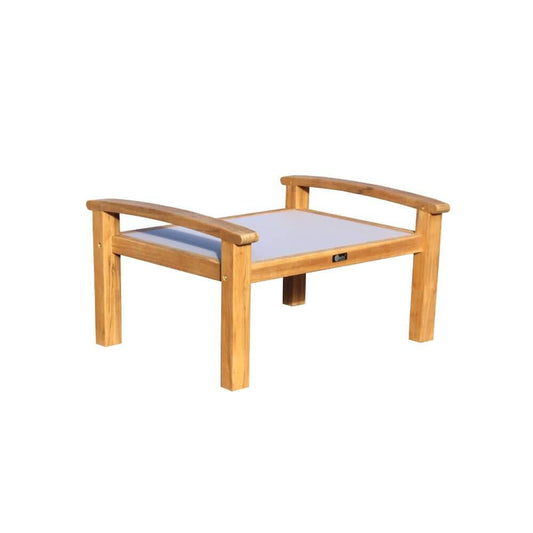 Courtyard Casual Outdoor Ottoman Courtyard Casual - Natural Teak Heritage Outdoor Teak Ottoman | 5030