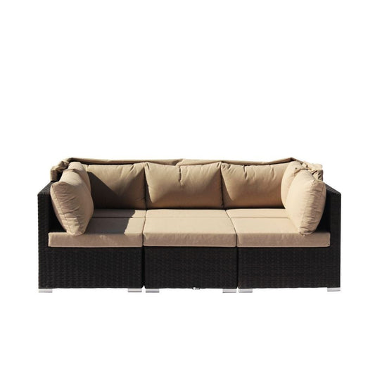 Courtyard Casual Outdoor Sectional Courtyard Casual - Aurora Sectional To Daybed Combo | 5109