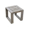 Courtyard Casual Outdoor Side Table Courtyard Casual - Driftwood Gray Teak Modern North Shore Outdoor Side Table | 5022
