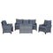 Courtyard Casual Outdoor Sofa Courtyard Casual - Costa Mesa 5 Piece Sofa Set - Gray Mix | 5233
