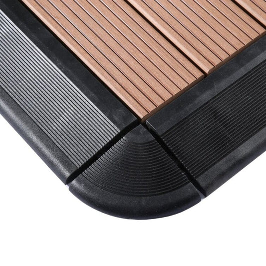 Courtyard Casual Outdoor Tile Courtyard Casual - Tile Edge Kit (Black), 20 Edge and 4 Corners | 5128