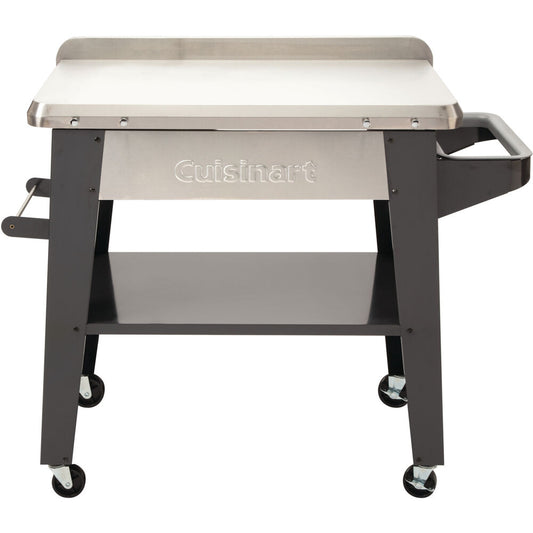 Cuisinart Grill - Outdoor Prep Table 36" x 22" Storage Shelf, Paper Towel Holder - CPT-194