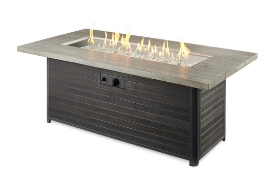 Outdoor Greatroom - Cedar Ridge Linear Gas Fire Pit Table - CR-1242-K