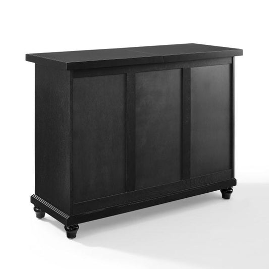 Crosley Furniture Bar Crosely Furniture - Cambridge Sliding Top Bar Cabinet Black/Mahogany - KF40002DBK/MA