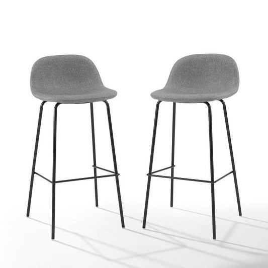 Crosley Furniture Bar Crosely Furniture - Riley 2Pc Bar Stool Set Include Color/ Matte Black - 2 Stools - CF501729-XX