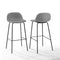 Crosley Furniture Bar Gray Crosely Furniture - Riley 2Pc Bar Stool Set Include Color/ Matte Black - 2 Stools - CF501729-XX