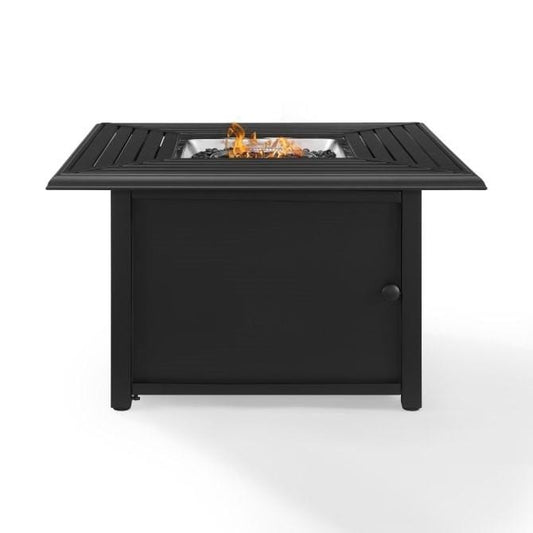 Crosley Furniture Firepits Crosely Furniture - Dante Metal Fire Table Black - CO9014-BK - Black