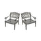 Crosley Furniture Patio Chairs And Chair Sets Crosely Furniture - Sedona 2Pc Outdoor Chair Set Black - 2 Club Chairs - KO60006BK - Black