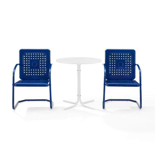 Crosley Furniture Patio Dining Sets Crosely Furniture - Bates 3Pc Outdoor Metal Bistro Set - Include Color - Bistro Table & 2 Armchairs - KO10009XX