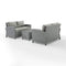 Crosley Furniture Patio Loveseat Sets Crosely Furniture - Bradenton 3Pc Outdoor Wicker Conversation Set Include Color/Gray - Coffee Table & 2 Loveseats - KO70165-XX