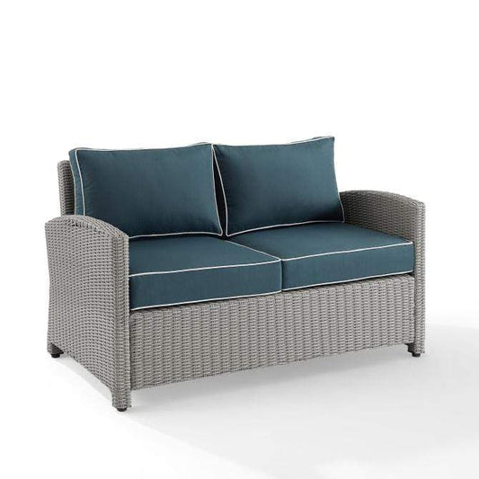 Crosley Furniture Patio Loveseats Crosely Furniture - Bradenton Outdoor Wicker Loveseat Include Color/Gray - KO70022GY-XX