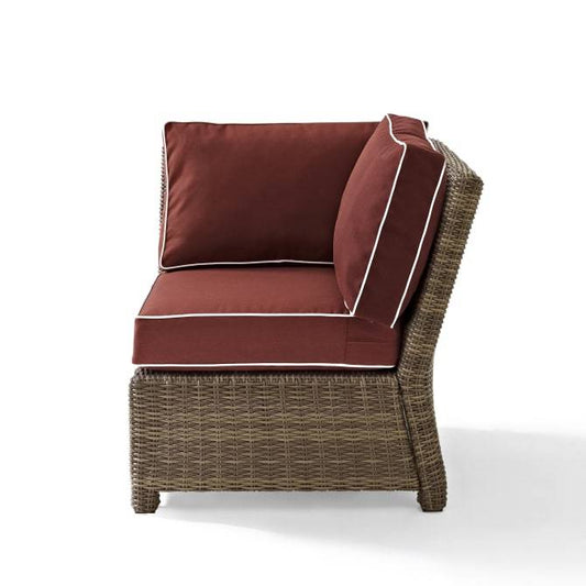 Crosley Furniture Patio Sectionals Crosely Furniture - Bradenton Outdoor Wicker Sectional Corner Chair Include Color - KO70018XX-XX